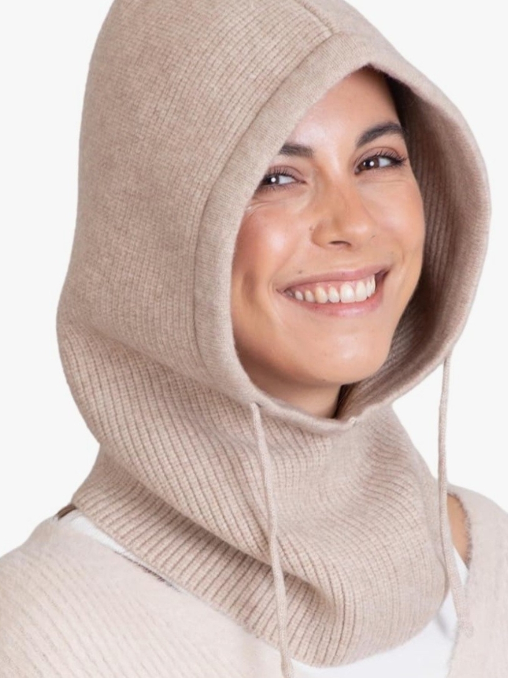 Brook + Bay Knitted Hooded Scarf - Knit Balaclava